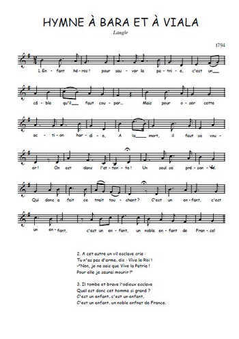 Hymne à Bara et à Viala
